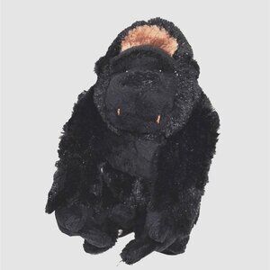 Ganz Webkinz Silverback Gorilla Plush Stuffed Animal Soft Toy 8 inch Black